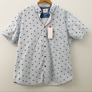 NWT Ditch Plains striped sailboat print shirt 2X